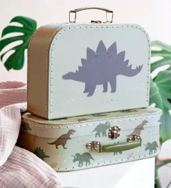 Kuffertsæt - 2 stk - 29x25,5 cm - Dinosa><noscript><img width=