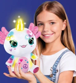 Bamse m. Lys - 27 cm - Axolotl Enhjørning><noscript><img width=