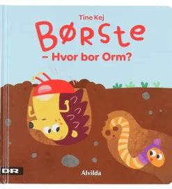 Bog - Minisjang - Børste - Hvor Bor Orm ? - Dansk>Alvilda