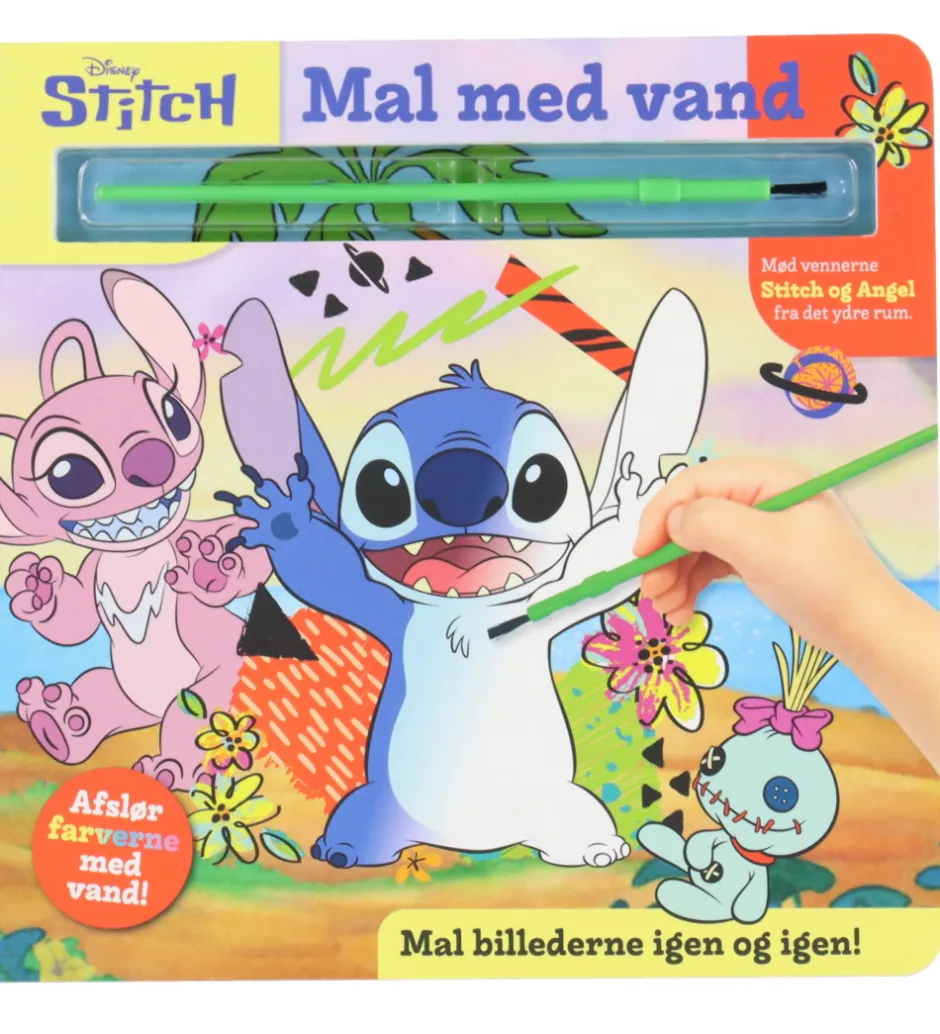 Malebog - Mal Med Vand - Disney Stitch - DA>Alvilda Hot