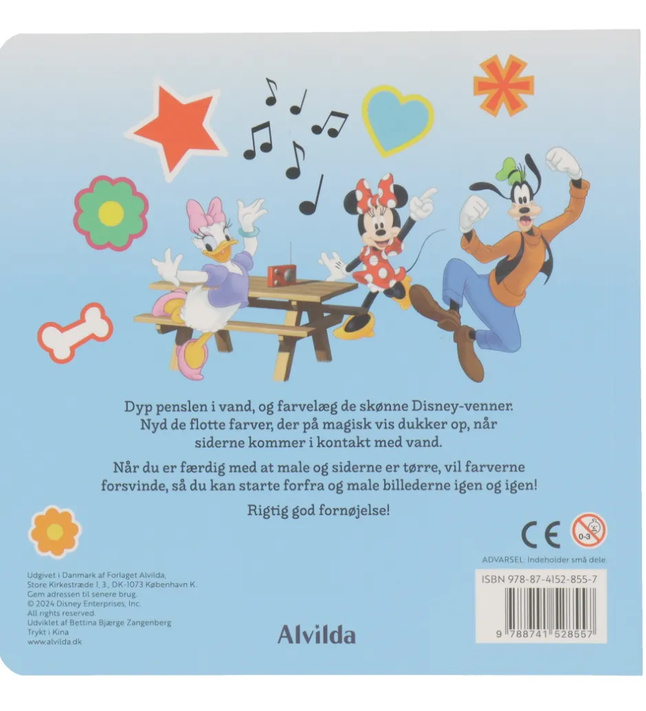 Malebog - Mal Med Vand - Disney Mickey Og Venner>Alvilda Online