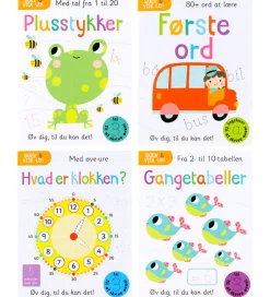 Opgavebøger - Skriv Og Visk Ud - Skolestart - 4 stk. - D>Alvilda Clearance