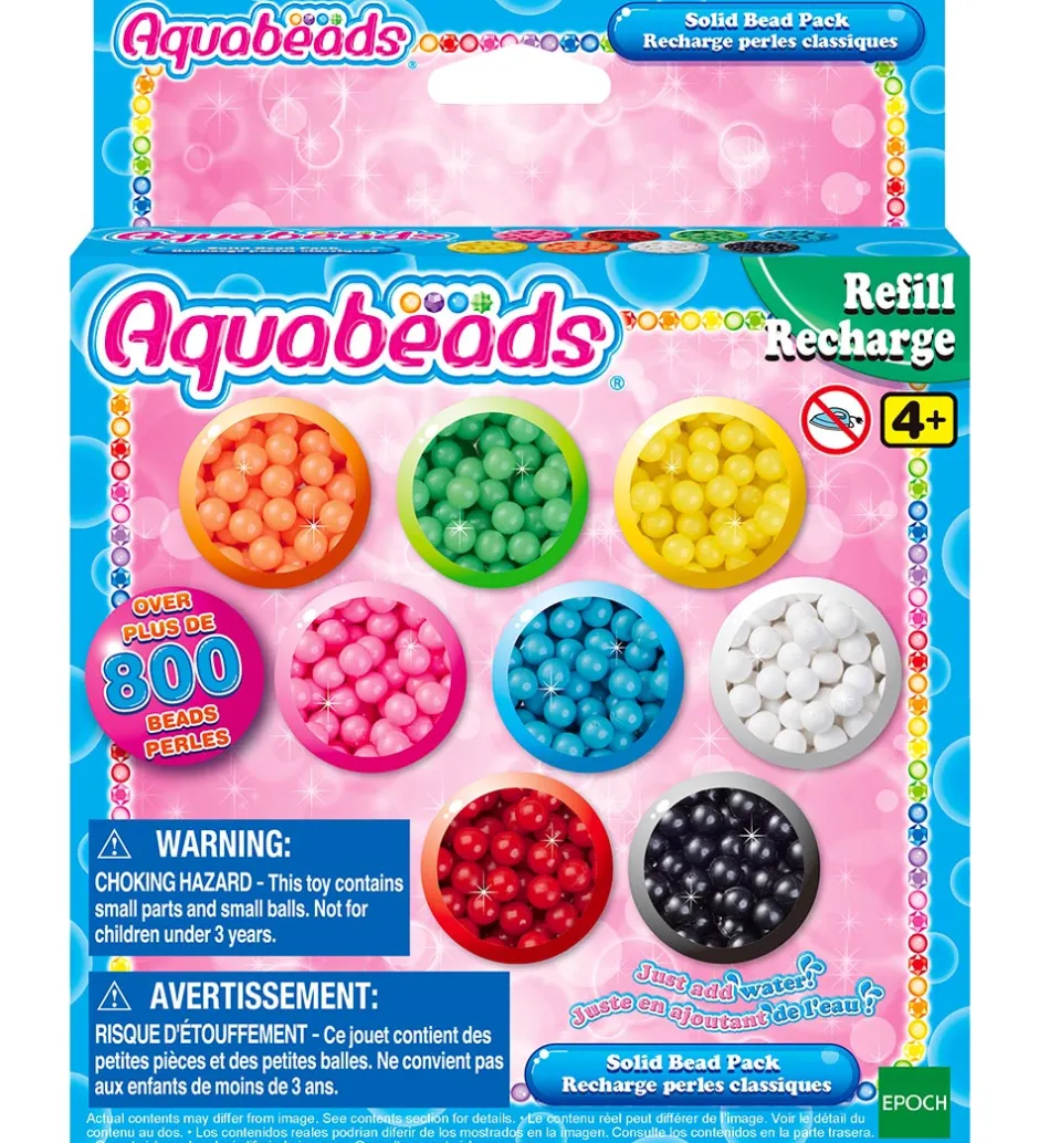 Perler - 800+ stk. - Solid Bead Pack - Multifarvet>Aquabeads Discount