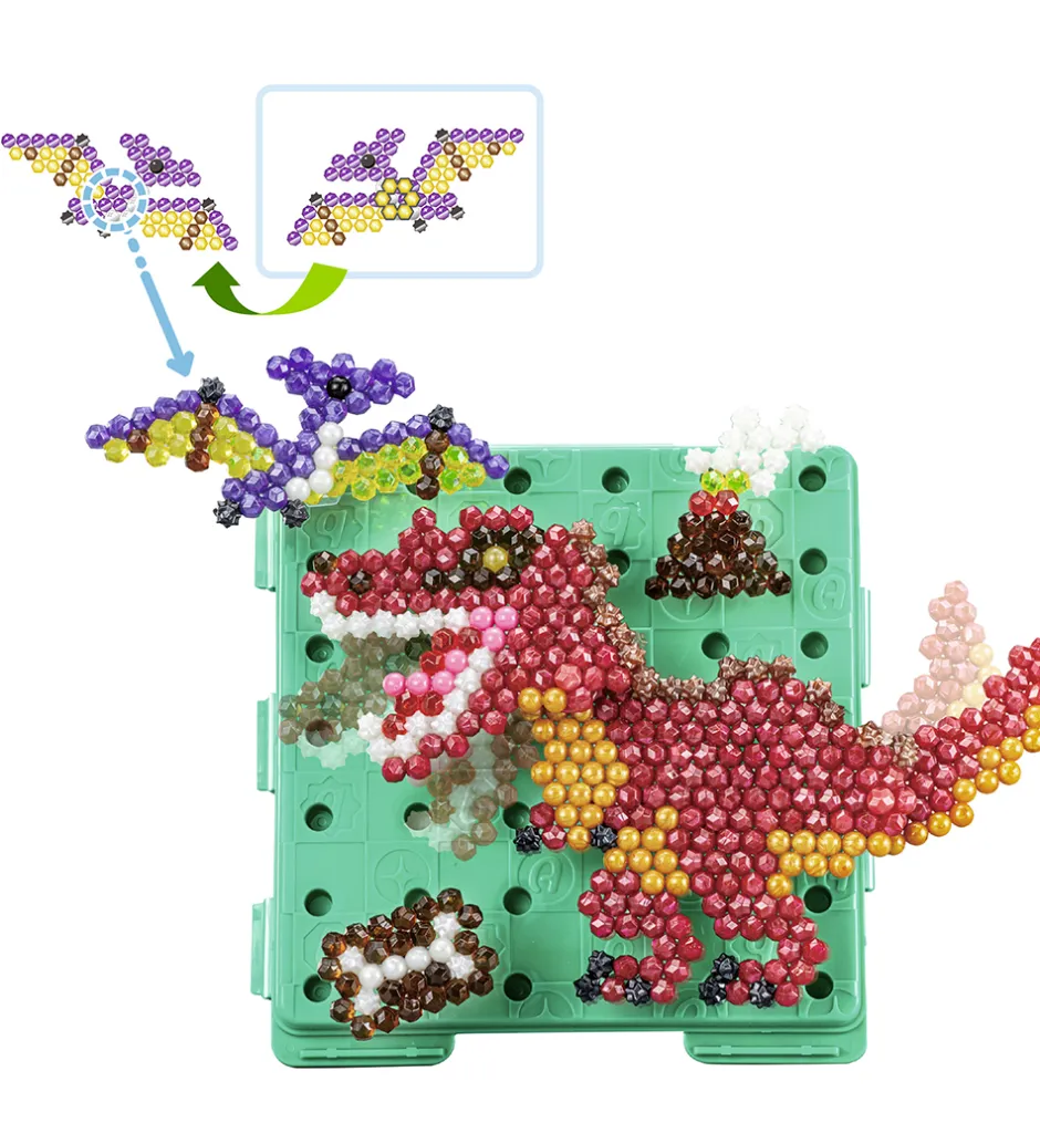 Perlesæt - 1200+ Stk. - Dinosaur World>Aquabeads Outlet