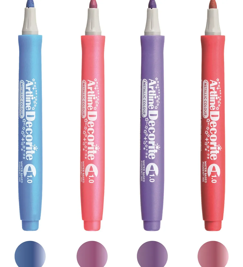 Tuscher - Decorite Brush - 4 stk. - Contemporary Metalli>Artline Discount