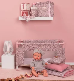 Dukketilbehør - Rejseseng - 36-46 cm - Rosa><noscript><img width=