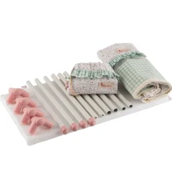 Dukketilbehør - Rejseseng - 36-46 cm - Grøn><noscript><img width=