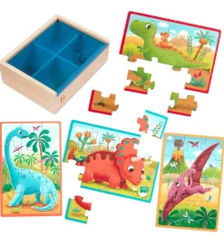 Puslespil - 4x12 - Dino>B. toys Best