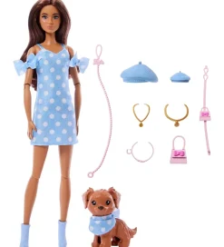 Dukke - 30 cm - Twinning Looks Brunette Polka Dots>Barbie Outlet