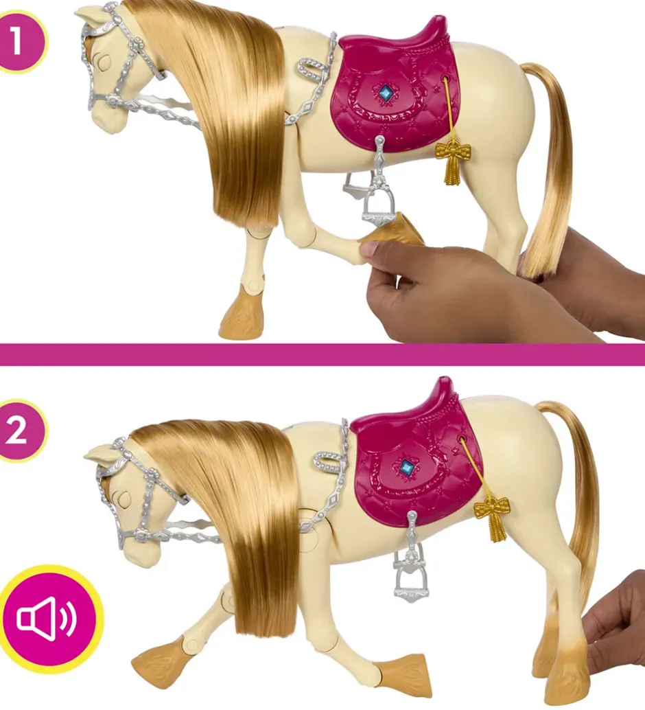 Hest m. Lyd - 30 cm - Great Chase Feature Horse>Barbie