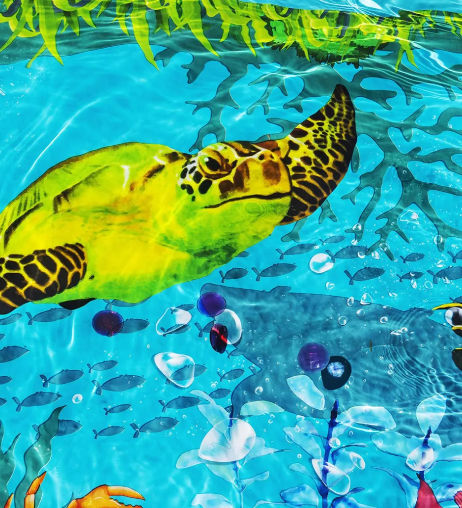 Badebassin m. Tilbehør - 262 x 175 cm - 3D Undersea Adve>Bestway Best