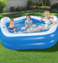 Oppustelig Badebassin - 213x206 cm - Family Fun>Bestway Best
