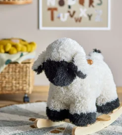 Mini Gyngehest - Dolly - Får - Hvid><noscript><img width=