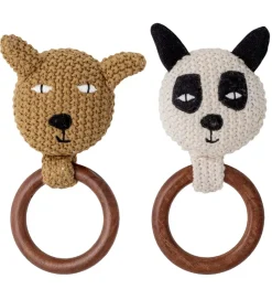 Rangle - 2-pak - Hæklet - Panda/Bjørn>Bloomingville Outlet