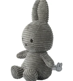 Bamse - 23 cm - Miffy ECO Corduroy - Grey>Bon Ton Toys