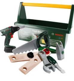 Værktøjskasse m. Tilbehør - Legetøj - Mørkegrøn>Bosch Mini Sale