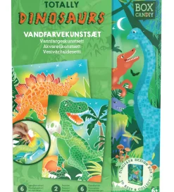 Kreasæt - Vandfarvekunstsæt - Totally Dinosaurs>BOX CANDIY Clearance