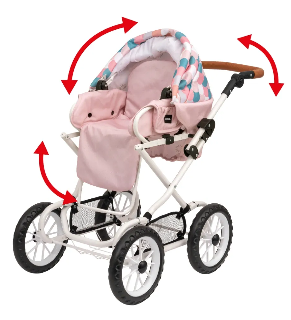 Kombi-Dukkevogn - Dråbemønster 24891375>BRIO New