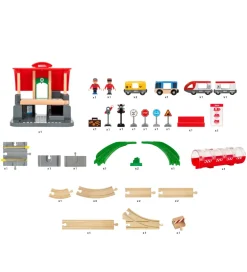 Legetøj - Centralstation sæt - 37 dele 33989>BRIO Best