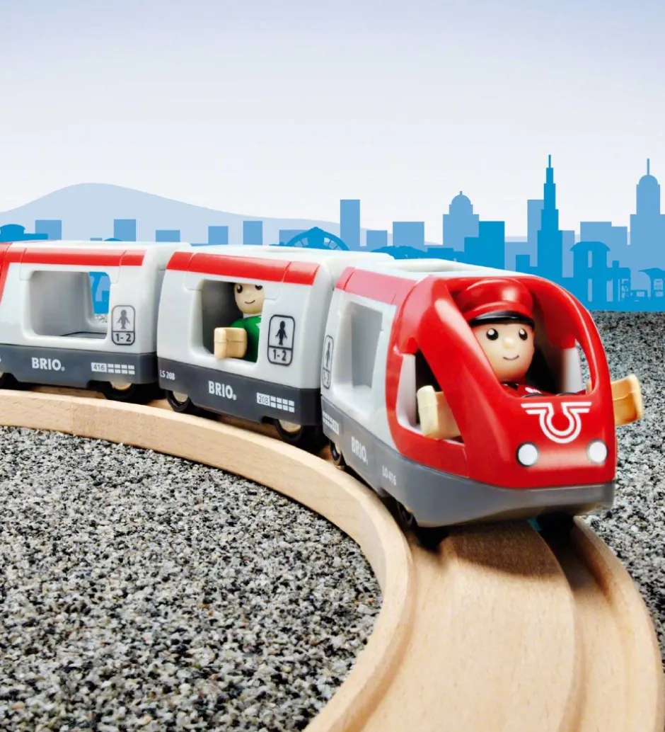 Passagertog - 5 dele - Rød/Hvid 33505>BRIO New