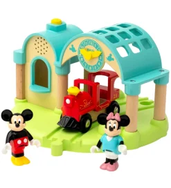 Togstation m. Mickey Mouse - 4 Dele - Lydoptager 32270>BRIO Clearance