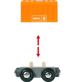 World Godstog m. 3 Vogne - Multifarvet 33982>BRIO Sale