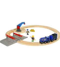 World Togbane - 17 dele - Guldtransportsæt 33812>BRIO Outlet