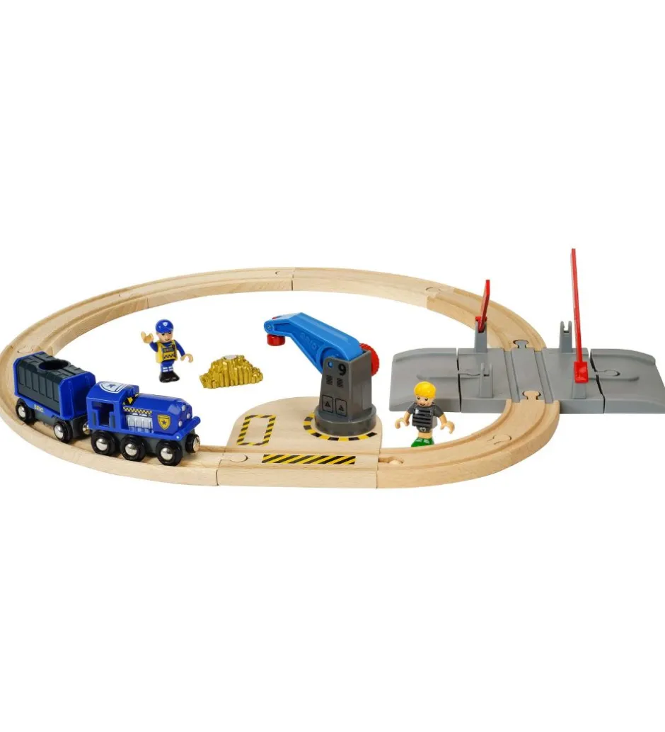 World Togbane - 17 dele - Guldtransportsæt 33812>BRIO Outlet