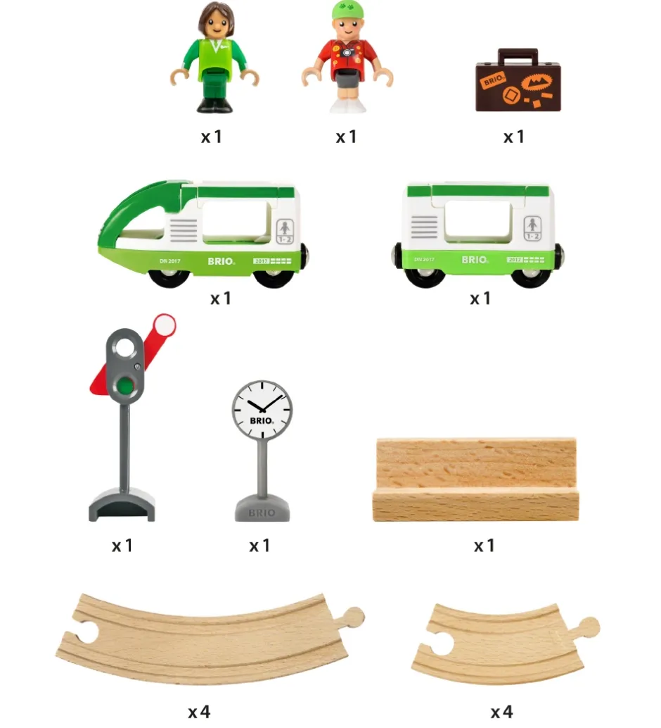 World Togbanesæt - 16 Dele - Circle Train 33847>BRIO Best