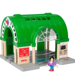 World Togstation - Grøn/Grå/Træ 33649>BRIO Outlet