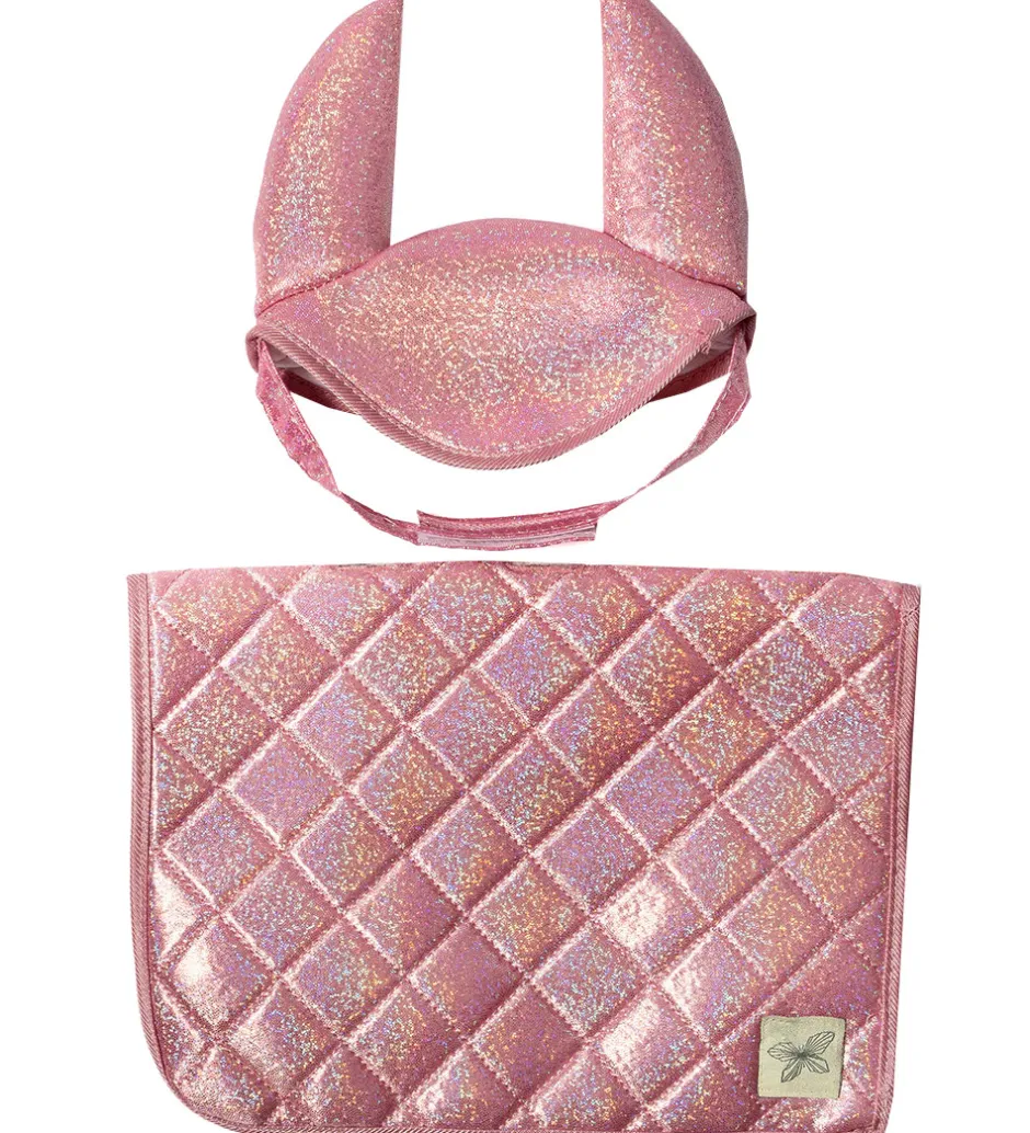 Sadelunderlag Til Kæpheste - Pink m. Glimmer>by ASTRUP Best