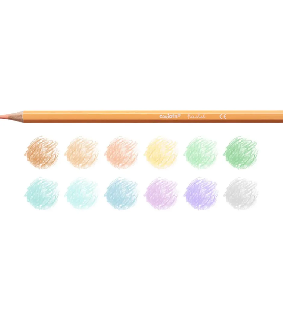 Farveblyanter - 12 stk - Pastel>Carioca Sale