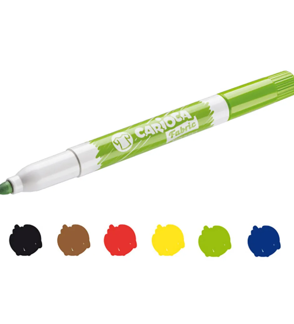 Stoftuscher - 6 stk - Maxi Tip - Multifarvet>Carioca Discount
