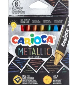 Voksfarver - 8 stk - Metallic>Carioca Discount