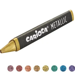 Voksfarver - 8 stk - Metallic>Carioca Discount