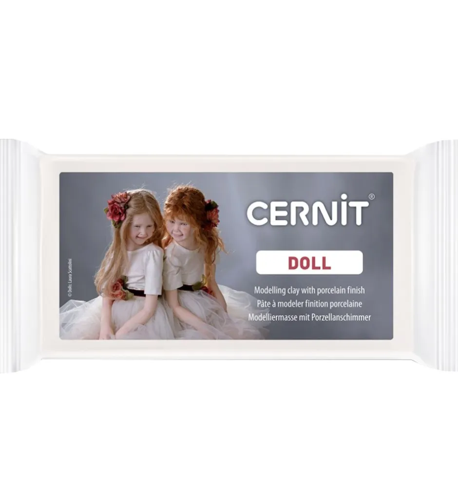 Polymer Ler - Doll - 500g - Hvid>Cernit Discount