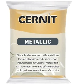 Polymer Ler - Metallic - Guld>Cernit New