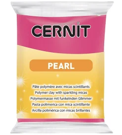 Polymer Ler - Pearl - Magenta>Cernit Hot