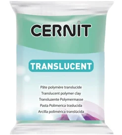 Polymer Ler - Transparent - Smaragd Grøn>Cernit Hot