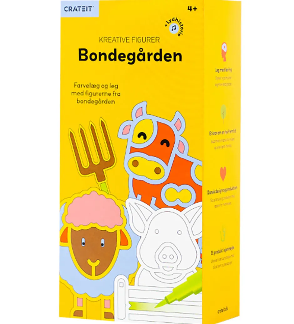 Kreasæt - Bondegården - Træ - Lydhistorie - Sjov på Gård>Crateit Online