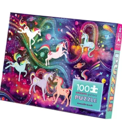 Puslespil - 100 Brikker - Unicorn Galaxy>Crocodile Creek Online