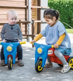 Motorcykel m. Plastikhjul - 58,5 cm - Rød/Blå/Gul>Dantoy