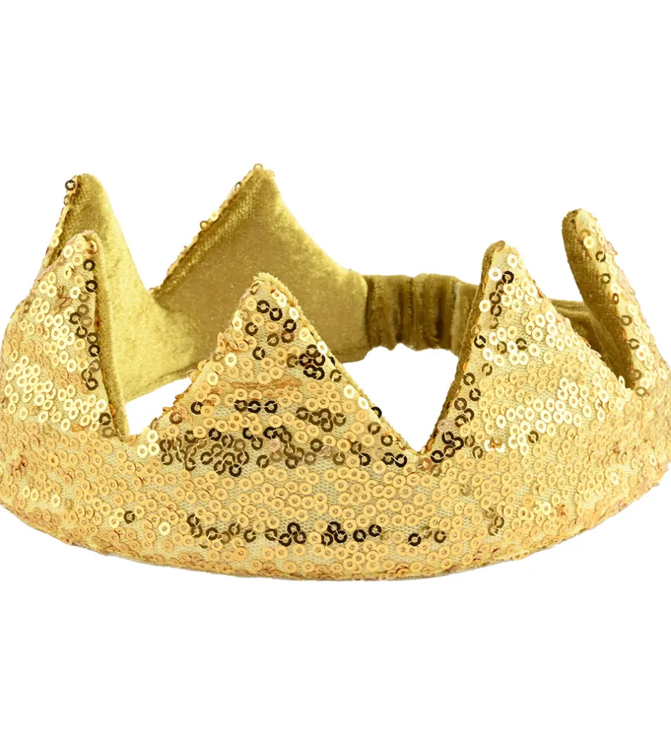 Udklædning - Crown Gold Sequin>Den Goda Fen Best