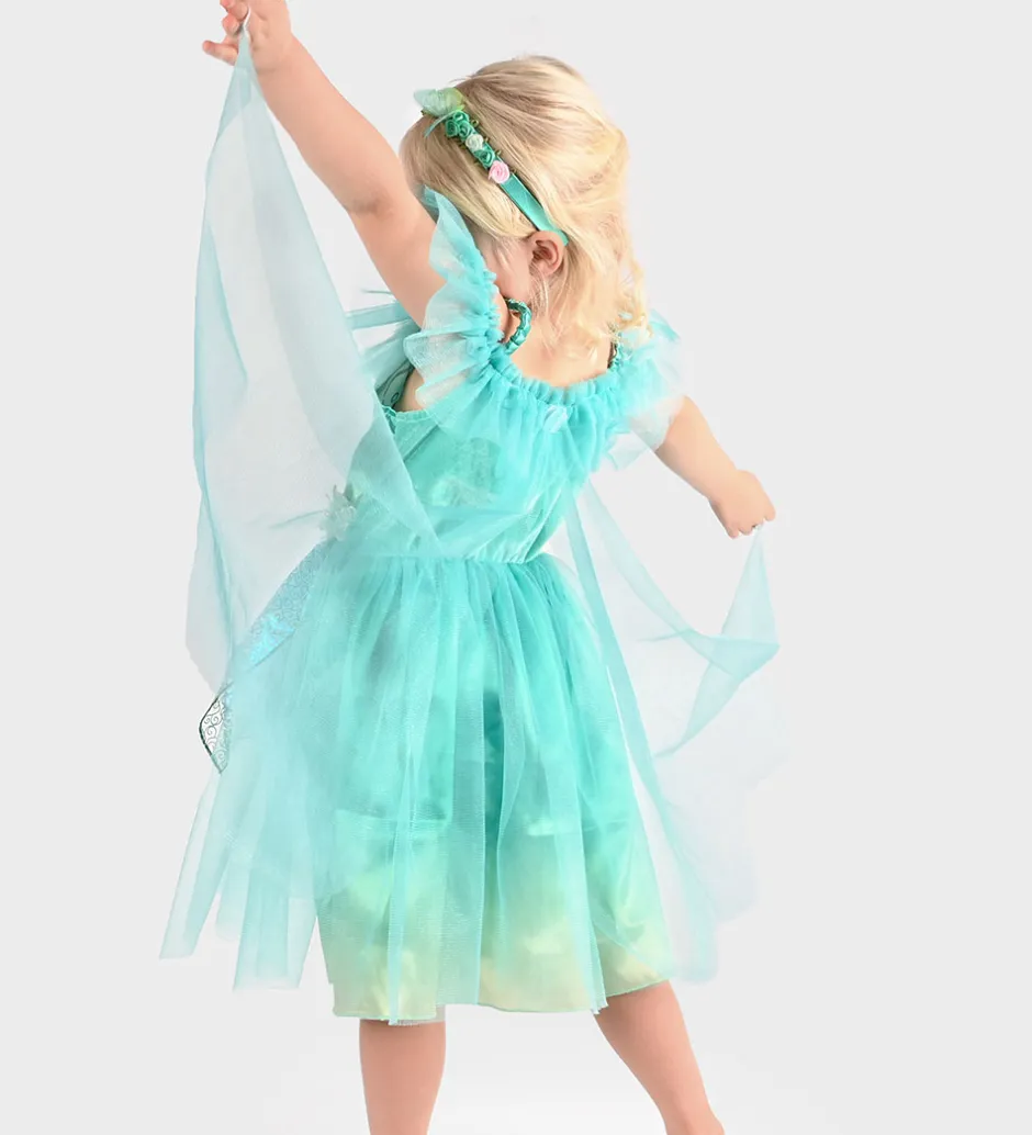 Udklædning - Dress Butterfly Fairy - Blå>Den Goda Fen Sale