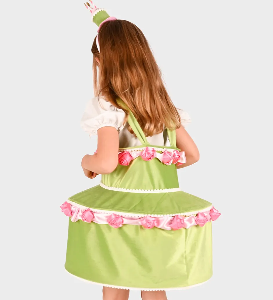 Udklædning - Dress Cake w Diadem - Green>Den Goda Fen Discount