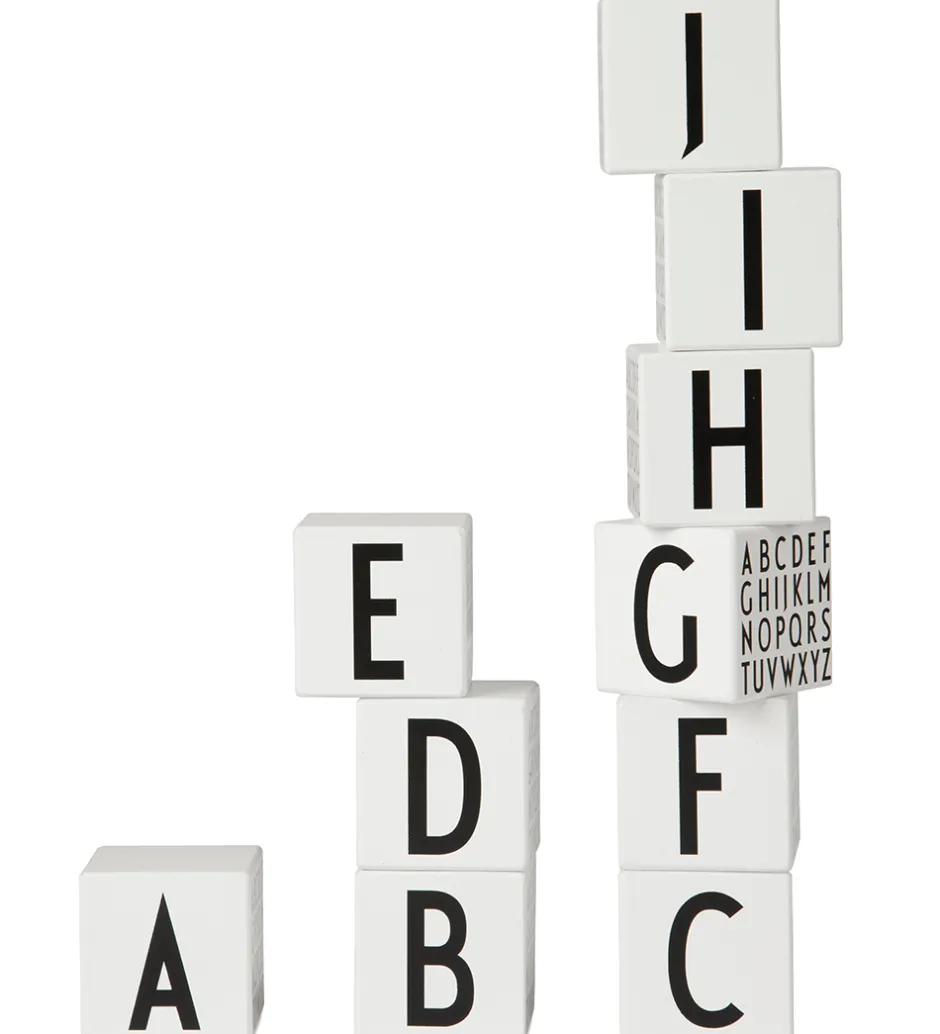 Træklodser - A-Z - Hvid m. Alfabet>Design Letters Best