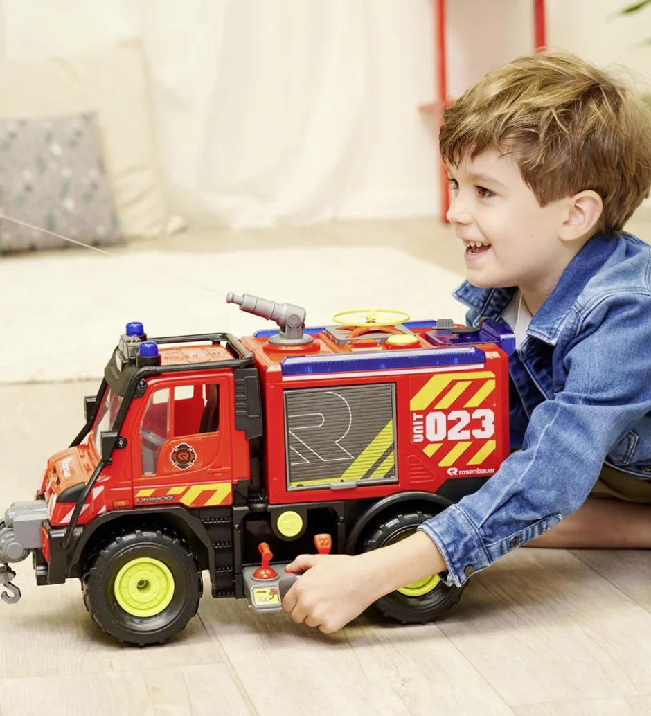 Brandbil - MB Unimog U530 Fire Rescue - Lyd/Lyd>Dickie Toys
