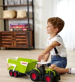 Traktor - CLAAS Traktor m. Trailer - Lys/Lyd><noscript><img width=