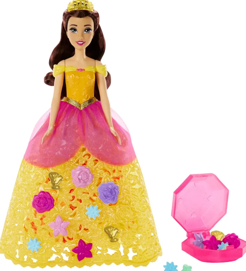 Dukke - 30 cm - Flower Fashion Belle>Disney Princess