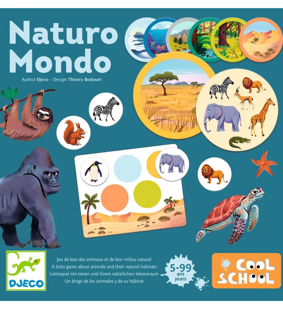 Billedlotteri - Cool School - Naturo Mondo>Djeco Sale